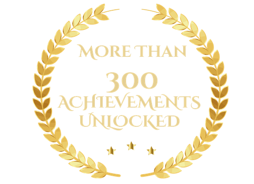 More than 300 achievements unlocked