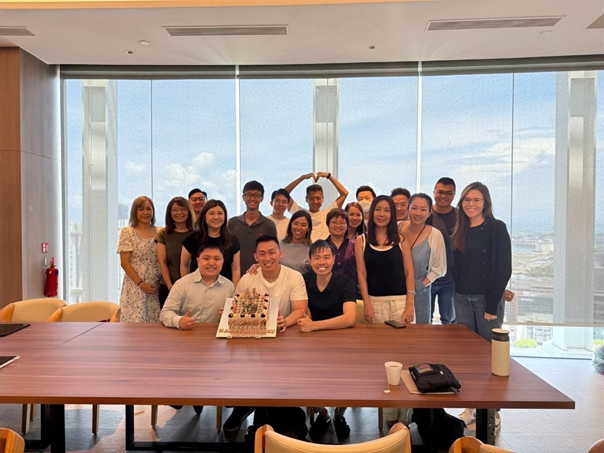 Daniel Low with his PropNex team